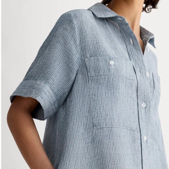 Everlane The Daytripper Dress in Linen, Size Large - Picture 2 of 4